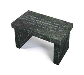 Jenny Holzer, When there is no safe place to sleep...