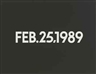 On Kawara, Feb. 25, 1989