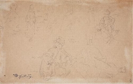Carl Spitzweg, STUDIES OF AN ORIENTALEN