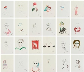 Thomas Schütte, Untitled (Series of 24 Drawings)
