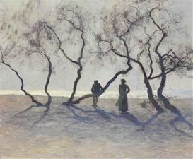 Guy Rose, Tamarisk Trees, Southern France