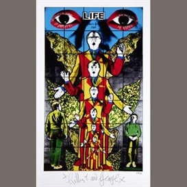Gilbert & George, Death, Hope, Life, Fear: A Set of 4 Works