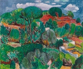 Hans Purrmann, KAKTEENHÜGEL AUF ISCHIA (CACTUS HILL ON ISCHIA)