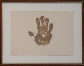 Richard Long, MUD FINGER PIECE