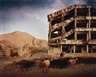 Simon Norfolk, Bullet-scarred apartment building and shops in the Karte Char district of Kabul