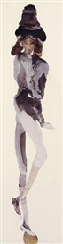 Cornelia Schleime, 5 works: OHNE TITEL (UNTITLED)