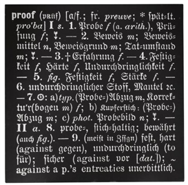 Joseph Kosuth, 'Titled (Art as Idea as Idea)' [Proof]