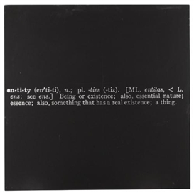 Joseph Kosuth, 'Titled (Art as Idea as Idea)' [Entity]