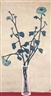 Sanyu, Blue Chrysanthemums in a Glass Vase