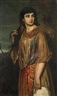 Anton Romako, Gypsy Girl with Tambourine