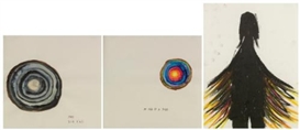 Friedrich Kunath, UNTITLED (MY KIND OF A TREE; AND YOUR KIND); UNTITLED: TWO WORKS (THREE PARTS)