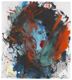 Arnulf Rainer, Ohne Titel (Rembrandt-Übermalung)