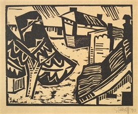 Karl Schmidt-Rottluff, Motiv aus Lötzen