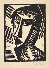 Karl Schmidt-Rottluff, Weiblicher Kopf