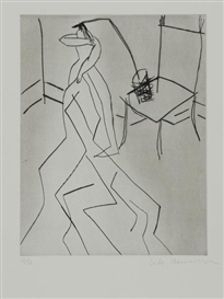 Leiko Ikemura, 3 sheets: Untitled
