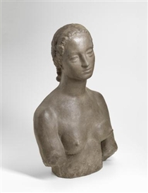 Wilhelm Lehmbruck, FRAUENBÜSTE (BÜSTE FRAU L.) (BUST OF A WOMAN - FRAU L.)