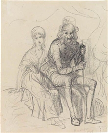 George Caleb Bingham, Two Seated Figures