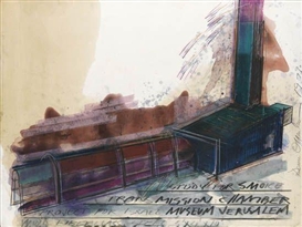 Dennis A. Oppenheim, Study for Smoke, Transmission Chamber, Project for Israel Museum, Jerusalem
