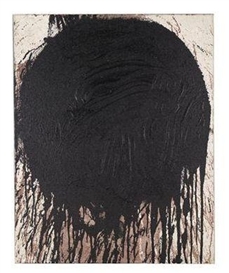 Hermann Nitsch, splatter painting with impasto