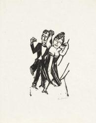 Max Beckmann, Kleines tanzendes Paar. (Small dancing couple)