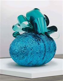 Jeff Koons, Baroque Egg with Bow (Blue/Turquoise)