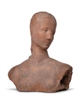 Wilhelm Lehmbruck, KOPF DER SCHREITENDEN, MÄDCHENKOPF SICH WENDEND (PENSIVE GIRL, GIRL WITH TURNED HEAD)