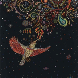Fred Tomaselli, Study for Hummingbird