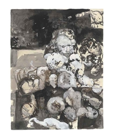 Georg Baselitz, Geschlecht mit Klössen (Sex with Dumplings)