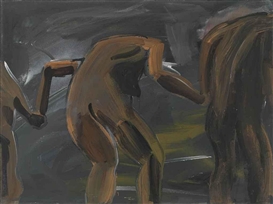 Albert Oehlen, Neger im Tunnel (Blacks in Tunnel)