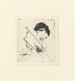 Edgar Degas, Tête de Jeune Femme