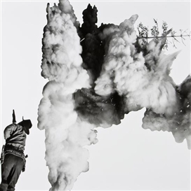 John Baldessari, Smoke, Tree, Shadow and Person