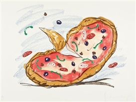 Claes Oldenburg, Pizza/Palette (A.& P.264)