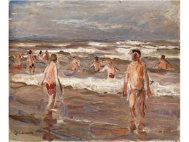 Max Liebermann, Bathing boys in the sea
