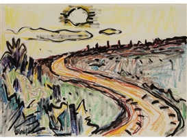 Karl Schmidt-Rottluff, Landscape with path