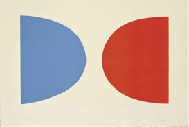 Ellsworth Kelly, Blue and Orange (Axsom 8)