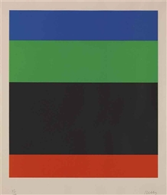 Ellsworth Kelly, Blue/Green/Black/Red (A. 76)