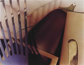 Jan Groover, Untitled (Still Life with Eggplant and Spatula), 1978