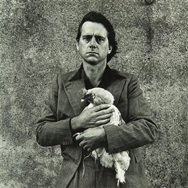 Peter Peryer, Self Portrait with Rooster