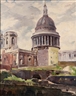 Francesco Iacurto, St Paul's Cathedral from Distaff Lane
