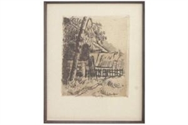 Paul Cézanne, Paysage a auvers, entree de ferme rue saint-remy