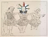 Peter Sengl, 3 Works: Harlekin mit Mutze; Hessischer Puppentanz & Harlekin