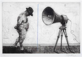 William Kentridge, Man with Megaphone