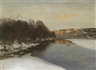 August Fink, Ducks on the Frozen River