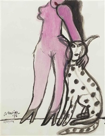Corneille, 2 works: Untitled