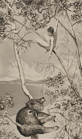 Max Klinger, Bär Mit Elfe