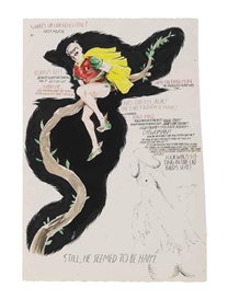 Raymond Pettibon, Untitled (What's Up Chicken Little?)