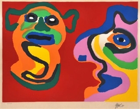 Karel Appel, Two Figures