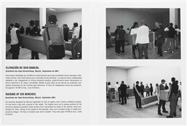 Santiago Sierra, Raising of Six Benches (Kunsthalle der Hypo-Kulturstiftung, Munich, September 2001)