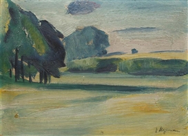 Heinrich Stegemann, 4 works: A rural landscape