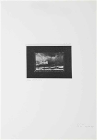 Marcel Broodthaers, Five works: Chère petite Soeur; Lettre Ouverte; and three other works Ein Eisenbahnberfall, Jamais la Hassard and Fume